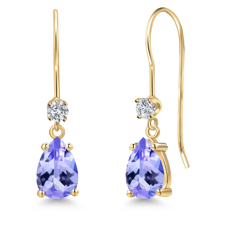 Tanzanite - December_Earrings in 14K Yellow Gold