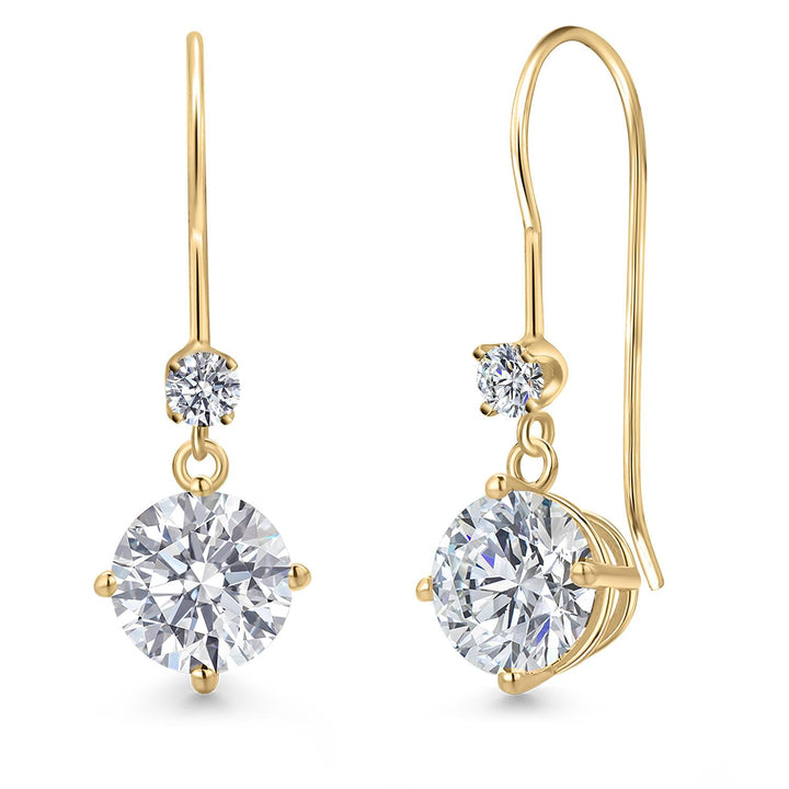 Round_1.4 Ct_Earrings in 14K Yellow Gold