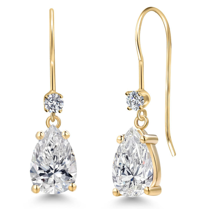 Pear Shape_Earrings in 14K Yellow Gold