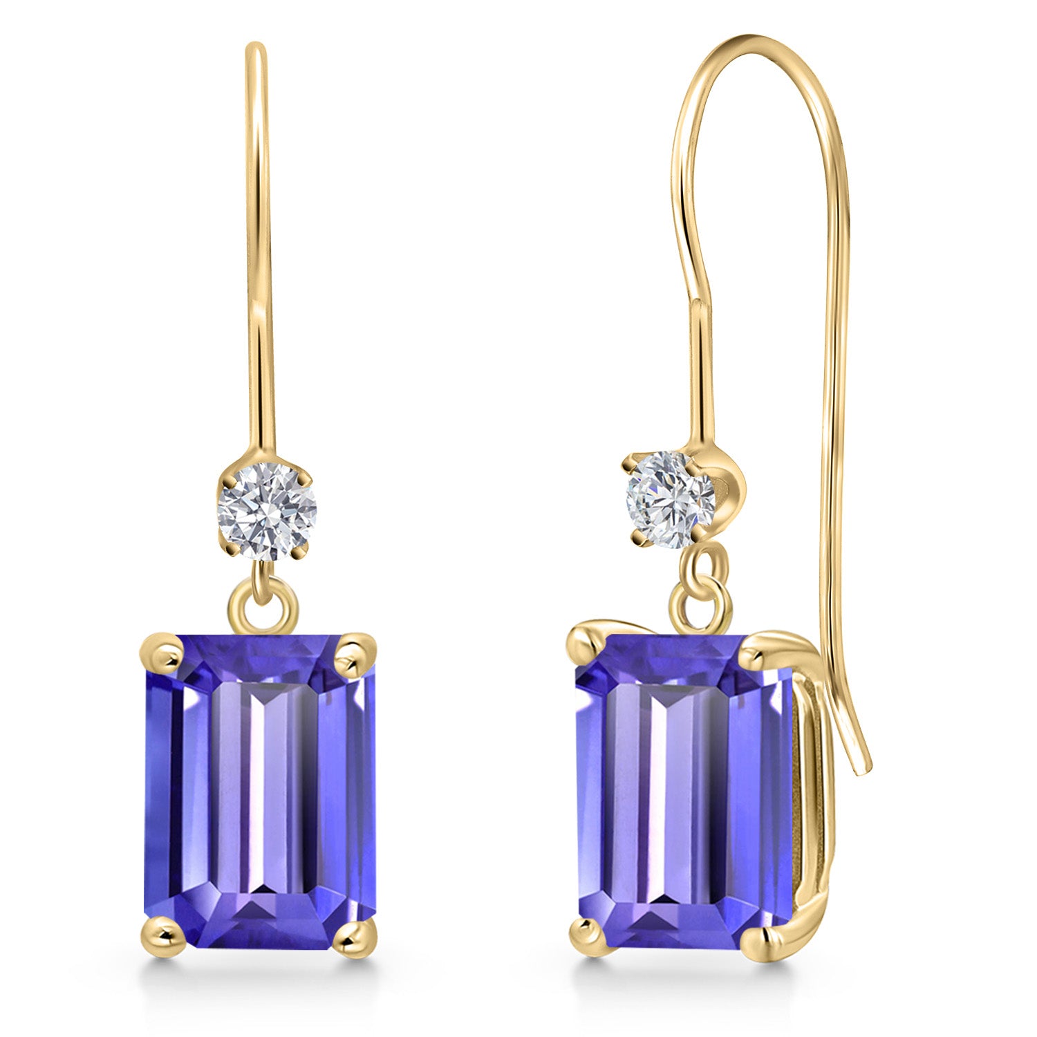 Tanzanite - December_Earrings in 14K Yellow Gold