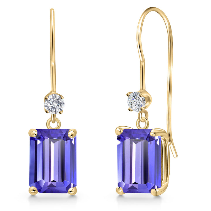 Tanzanite - December_Earrings in 14K Yellow Gold