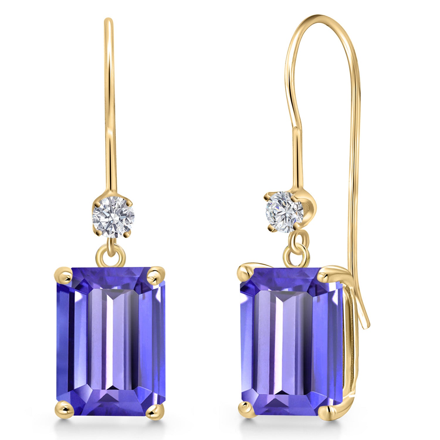 Tanzanite - December_Earrings in 14K Yellow Gold
