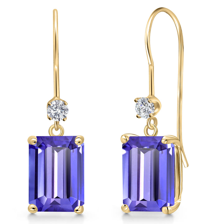 Tanzanite - December_Earrings in 14K Yellow Gold