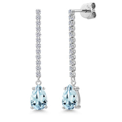 Earrings in 14K White Gold
