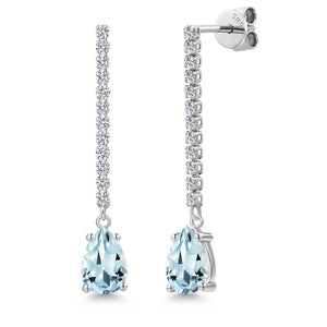 Earrings in 14K White Gold