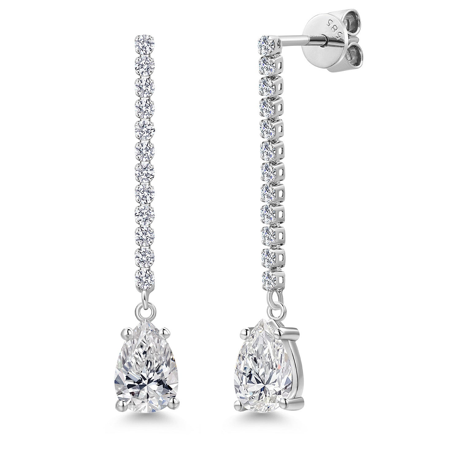 Earrings in 14K White Gold