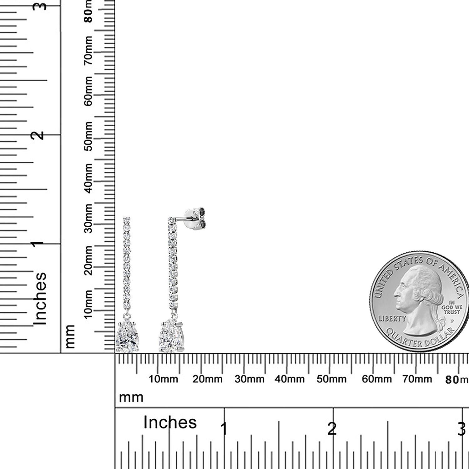 Earrings in 14K White Gold