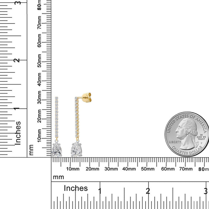 Earrings in 14K Two Tone Gold