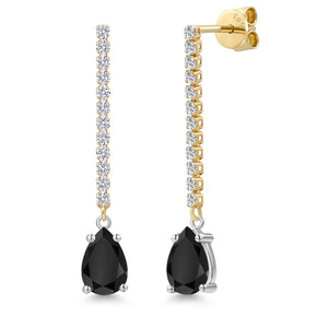 Earrings in 14K Two Tone Gold