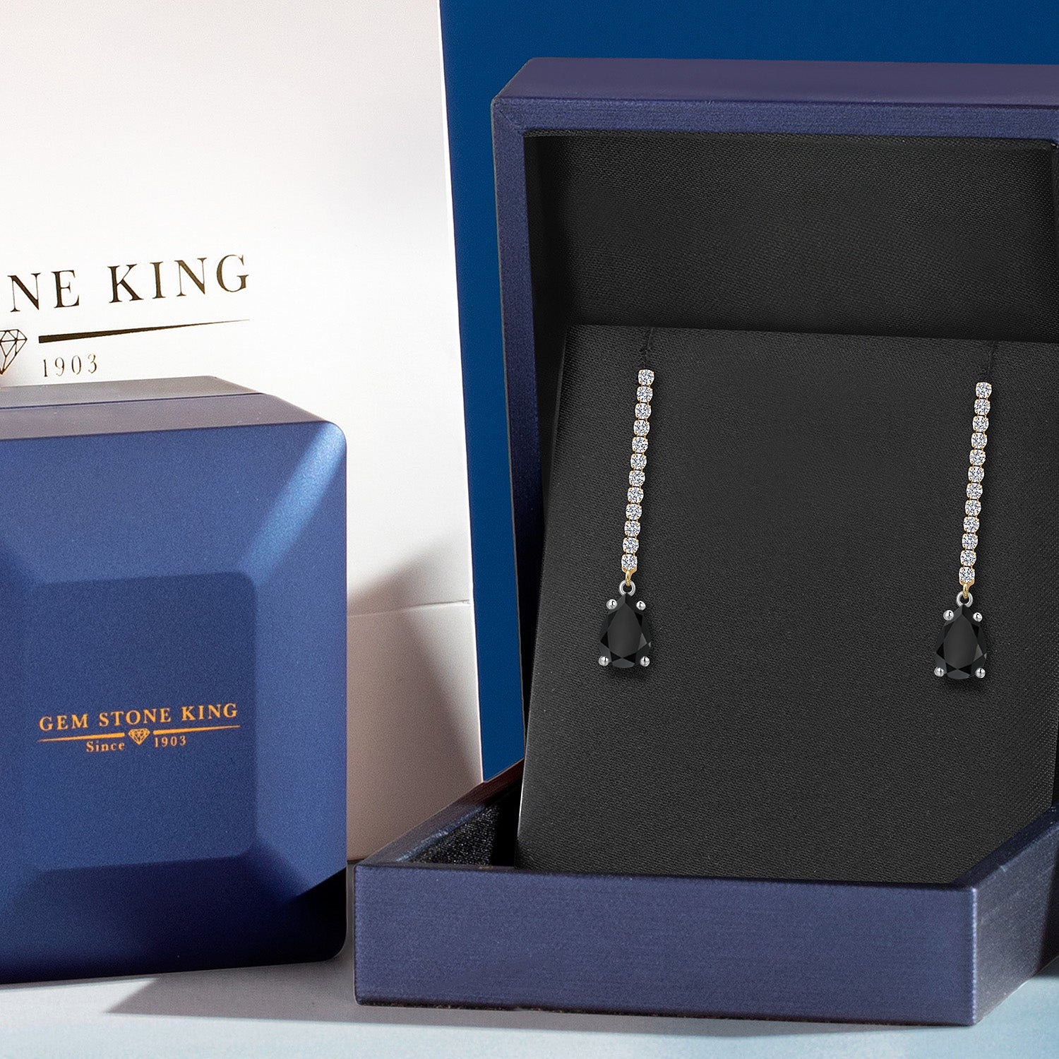 Earrings in 14K Two Tone Gold