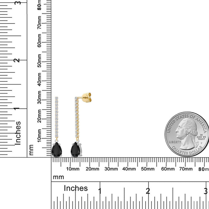 Earrings in 14K Two Tone Gold