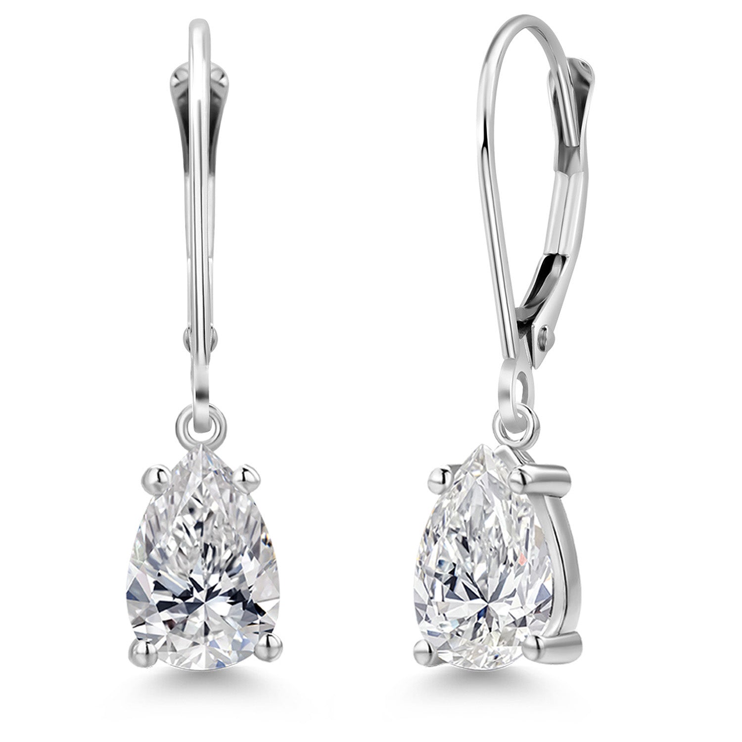 Earrings in 14K White Gold