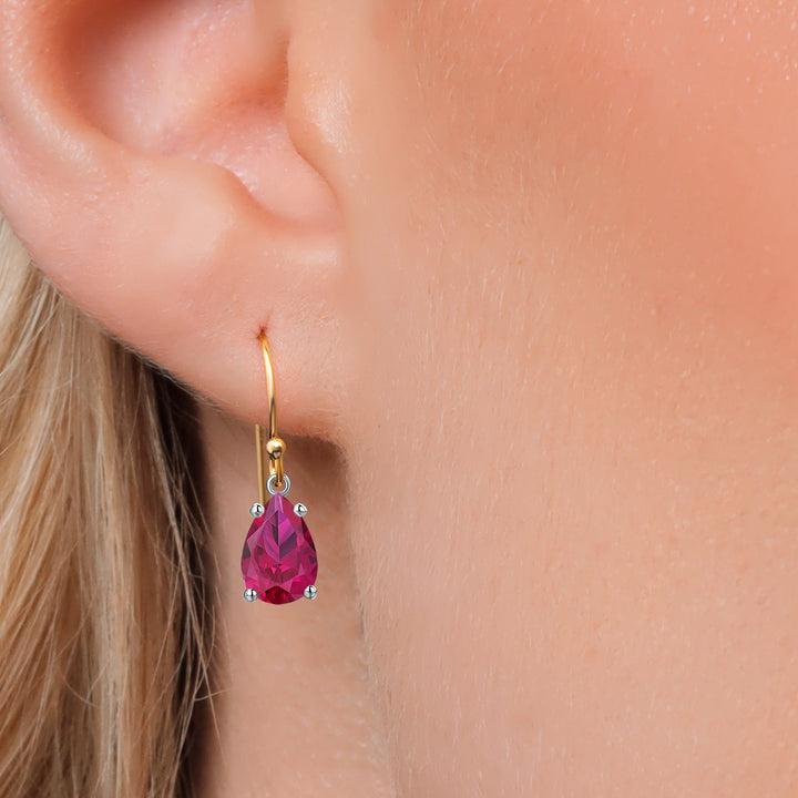 Earrings in 14K Two Tone Gold
