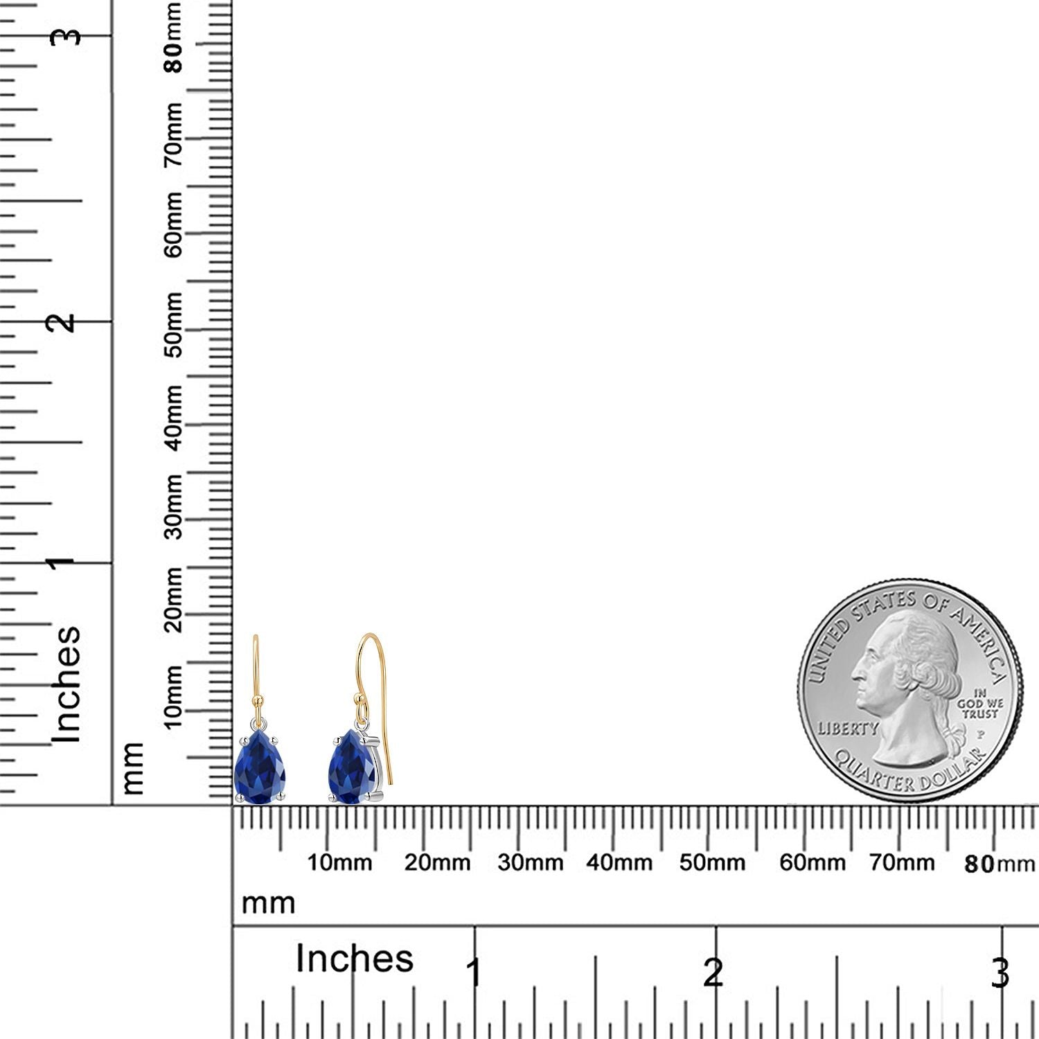 Earrings in 14K Two Tone Gold