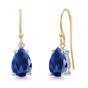 Earrings in 14K Two Tone Gold