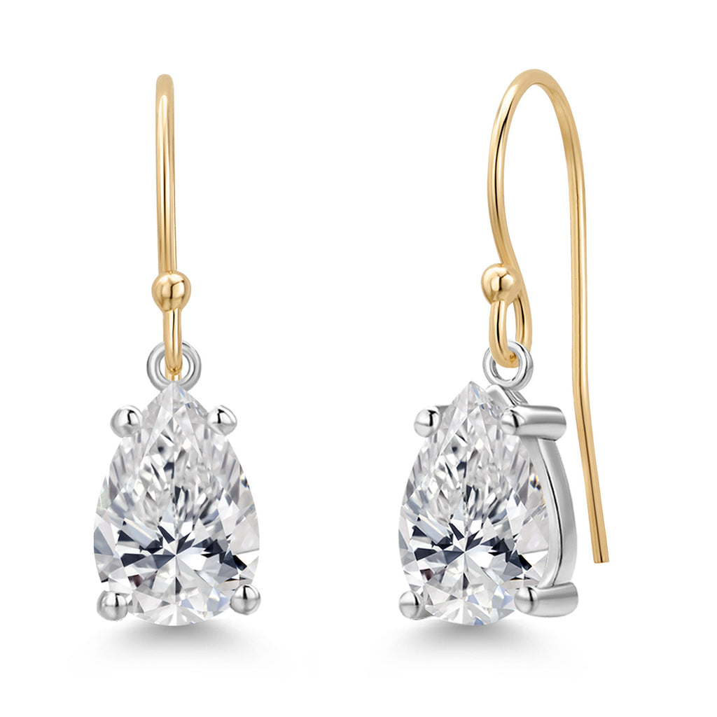 Earrings in 14K Two Tone Gold