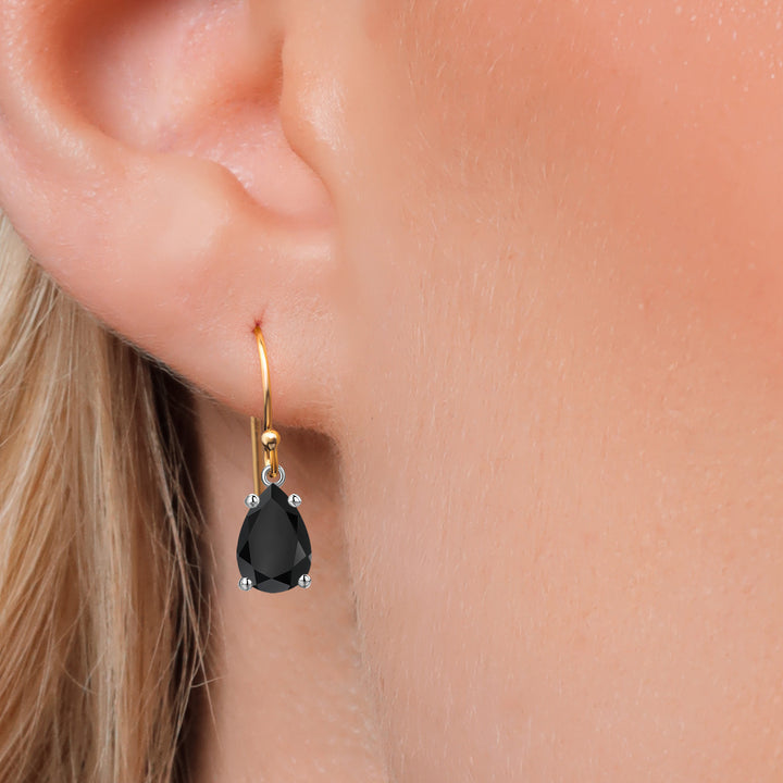 Earrings in 14K Two Tone Gold