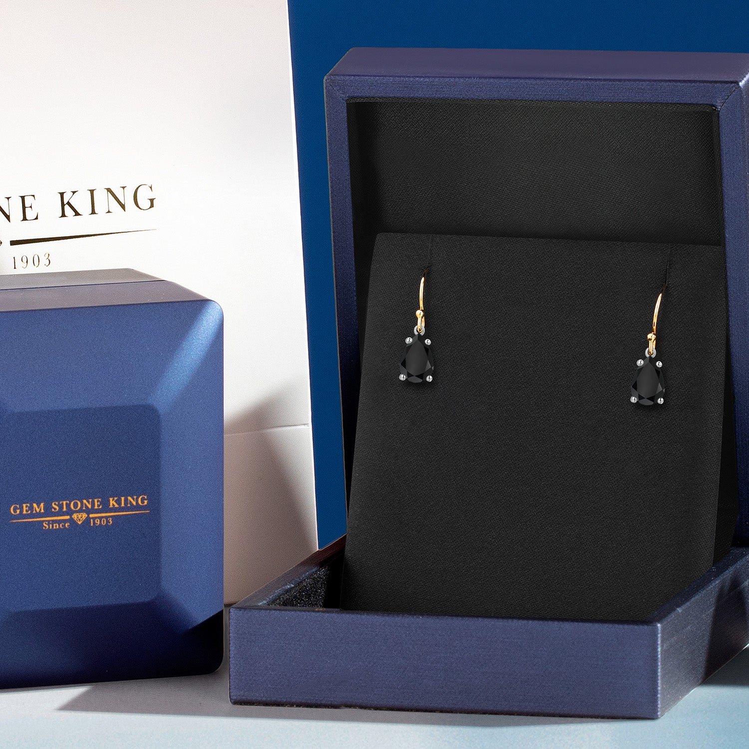 Earrings in 14K Two Tone Gold