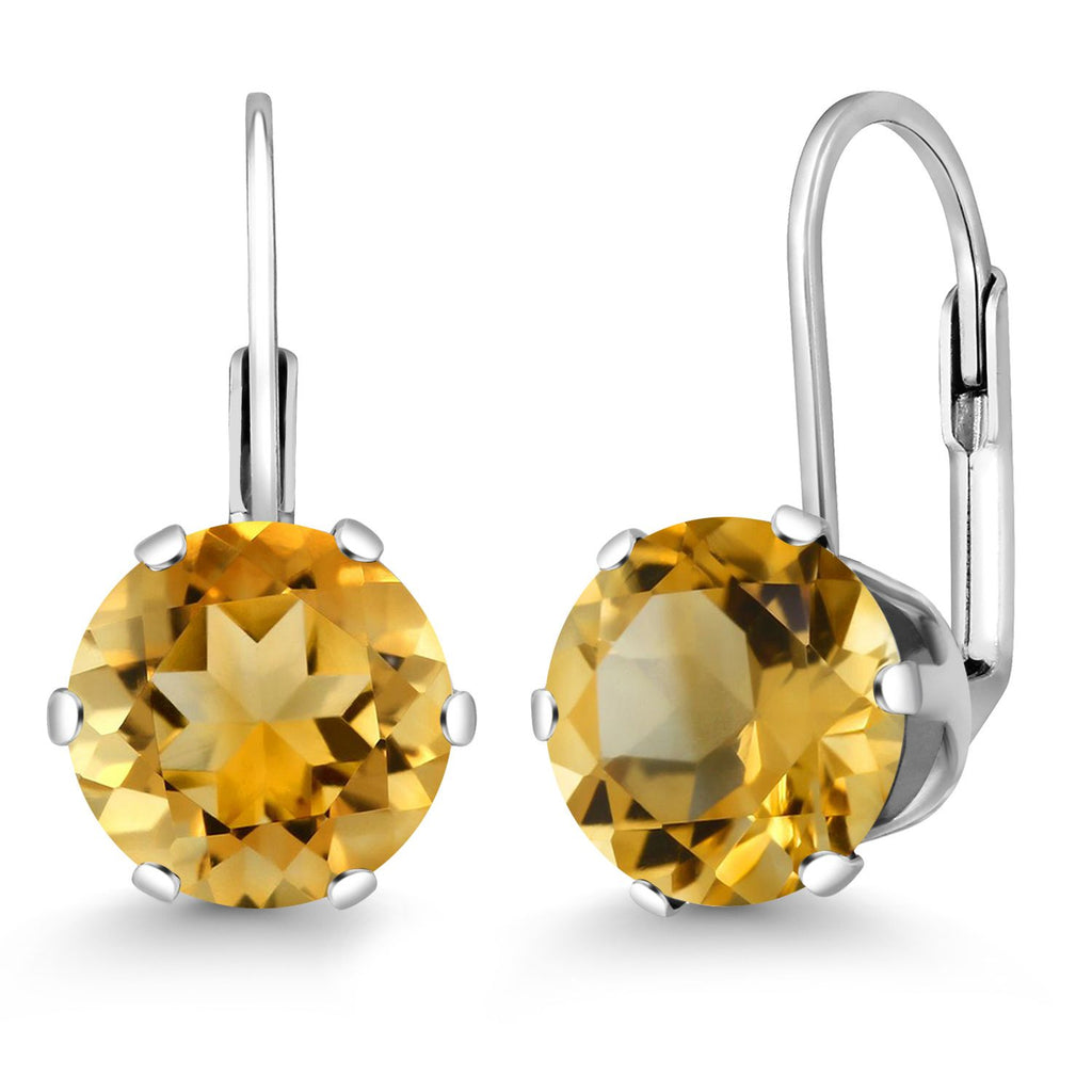 Citrine - November_Earrings in 925 Sterling Silver