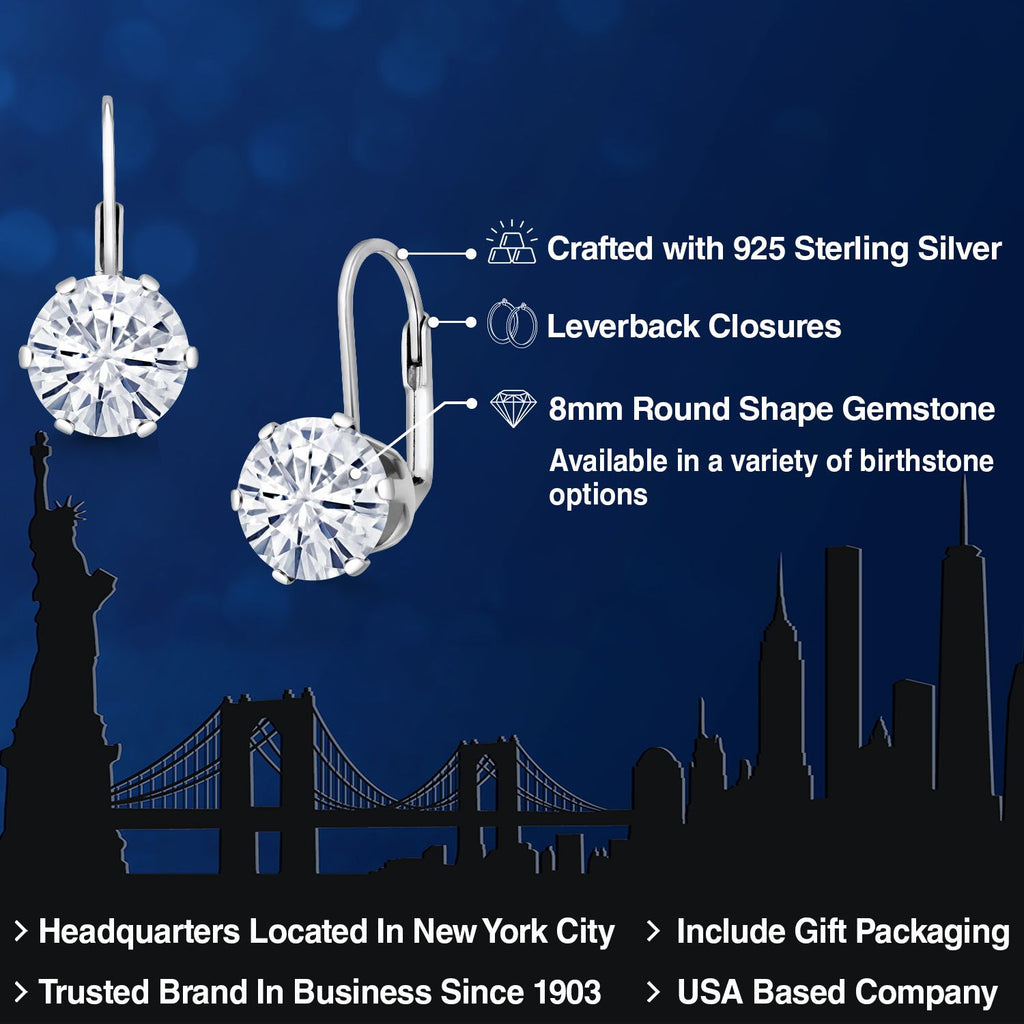 Near Colorless (GH)_Earrings in 925 Sterling Silver