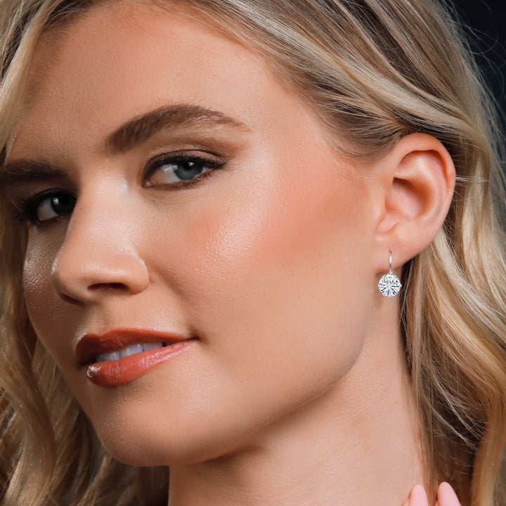 Near Colorless (GH)_Earrings in 925 Sterling Silver