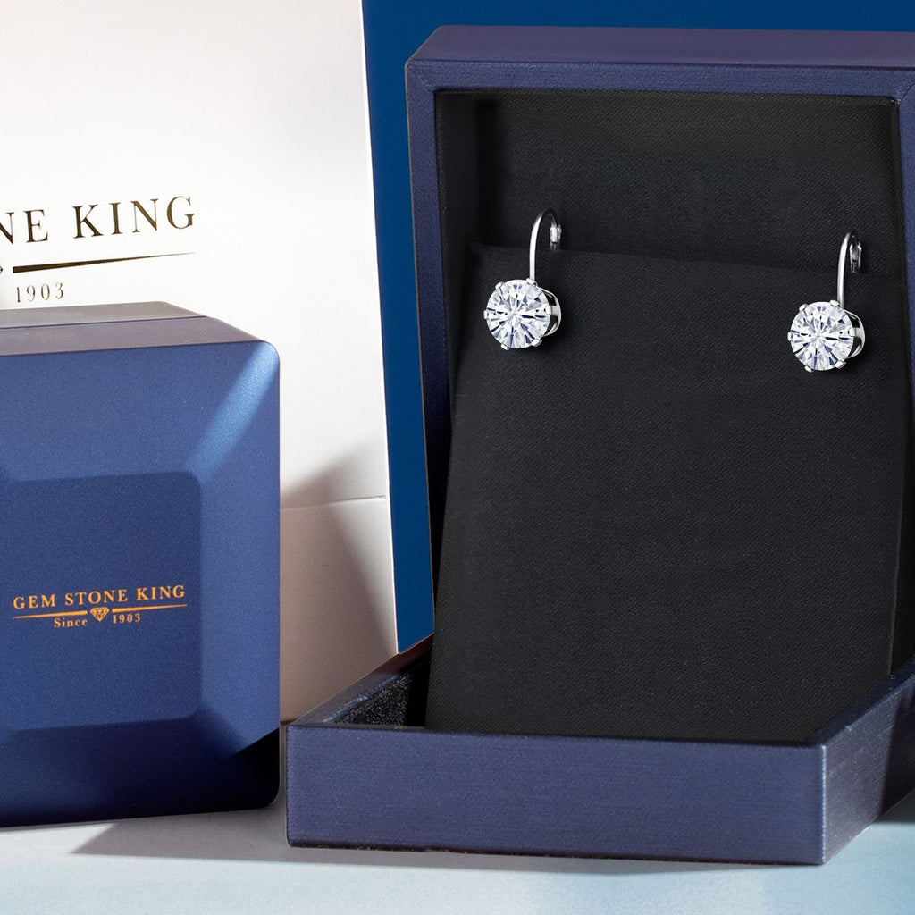 Near Colorless (GH)_Earrings in 925 Sterling Silver