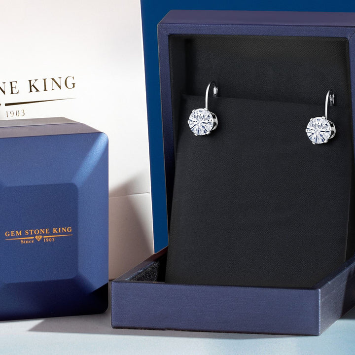 Near Colorless (GH)_Earrings in 925 Sterling Silver