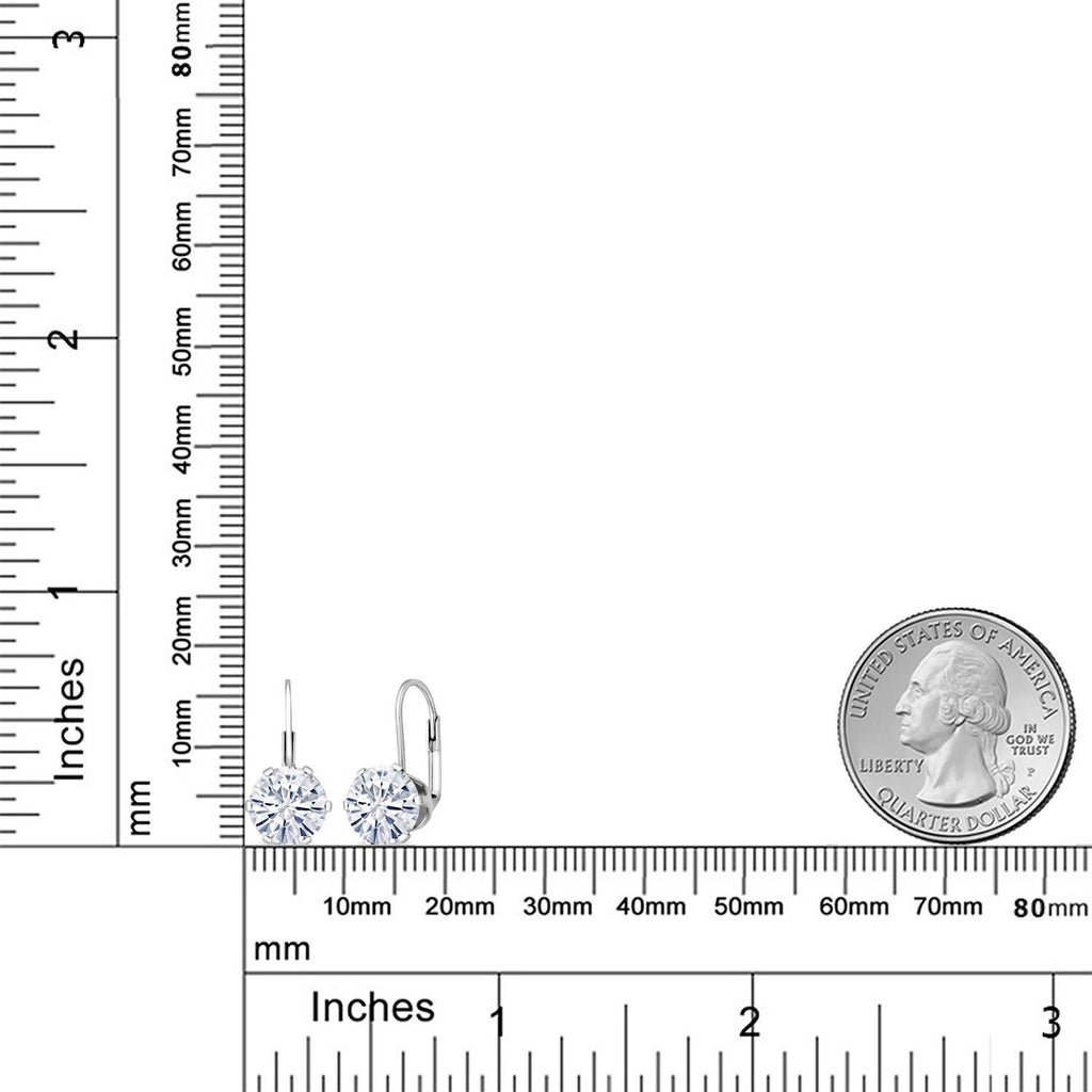 Near Colorless (GH)_Earrings in 925 Sterling Silver