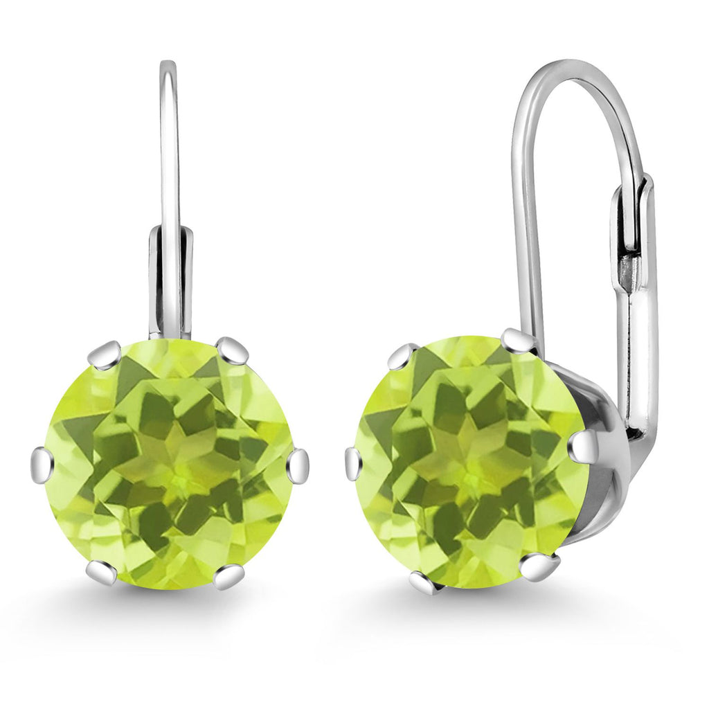 Lemon Quartz_Earrings in 925 Sterling Silver