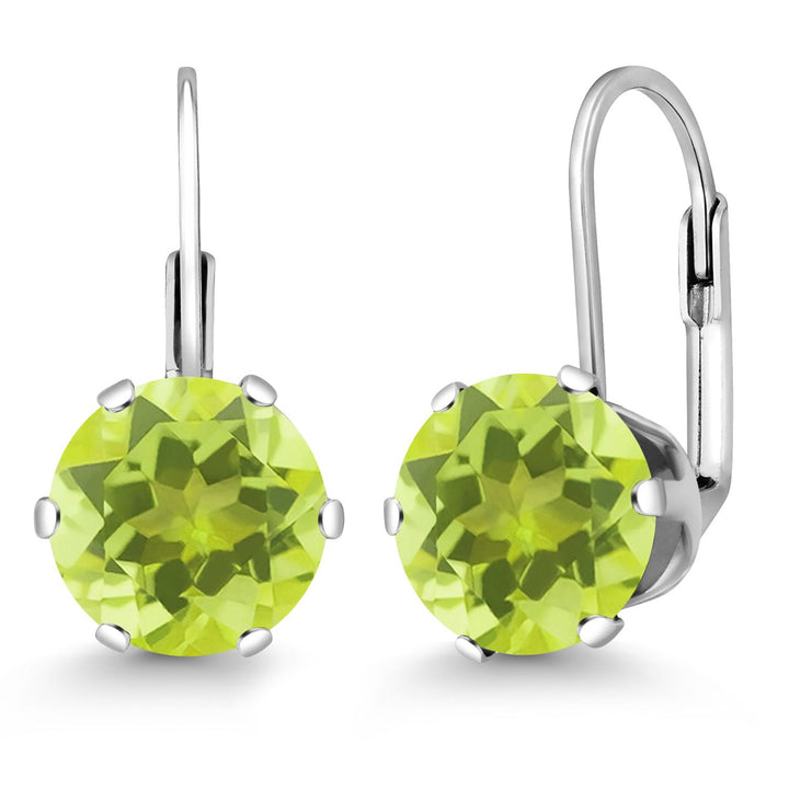 Lemon Quartz_Earrings in 925 Sterling Silver