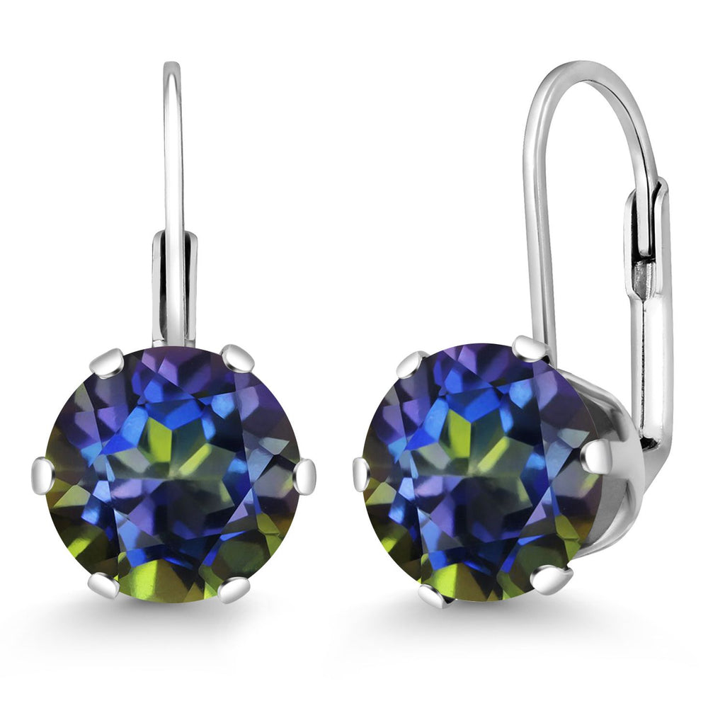 Blue Mystic Topaz_Earrings in 925 Sterling Silver