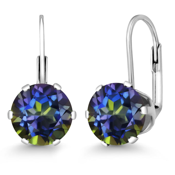 Blue Mystic Topaz_Earrings in 925 Sterling Silver