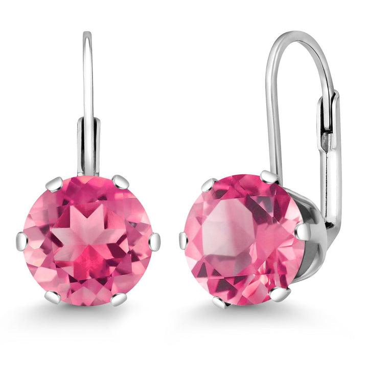 Pink Mystic Topaz_Earrings in 925 Sterling Silver