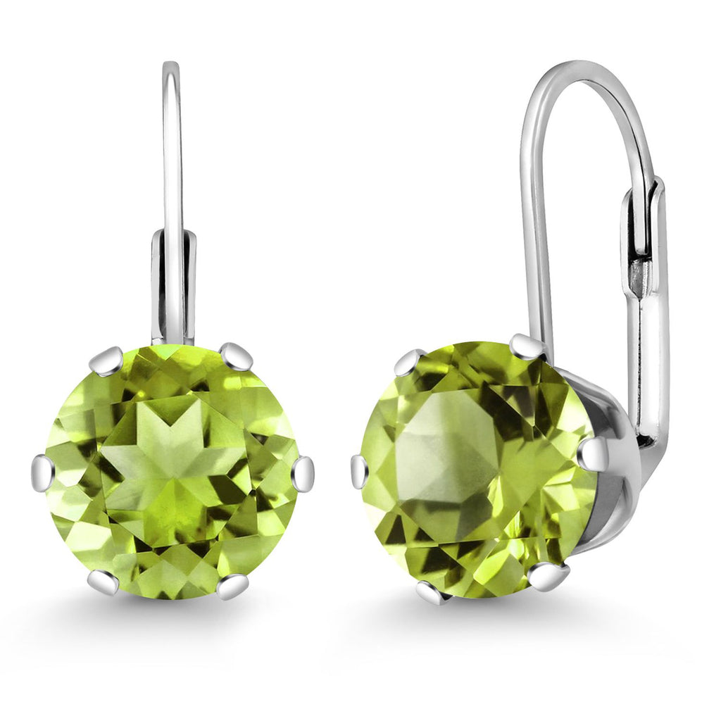 Peridot - August_Earrings in 925 Sterling Silver