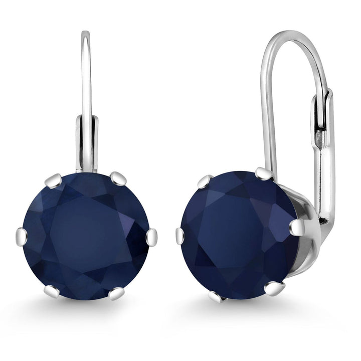 Blue Sapphire - September_Earrings in 925 Sterling Silver