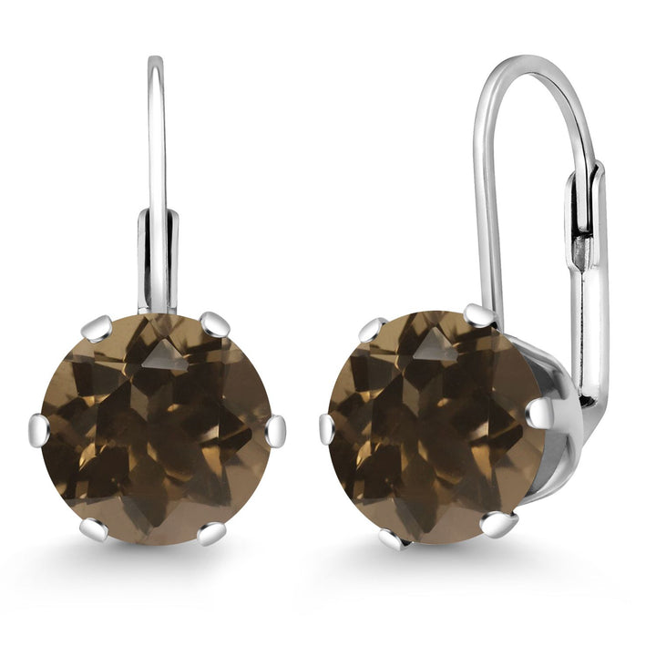 Smoky Quartz_Earrings in 925 Sterling Silver
