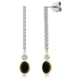 Earrings in 14K Two Tone Gold