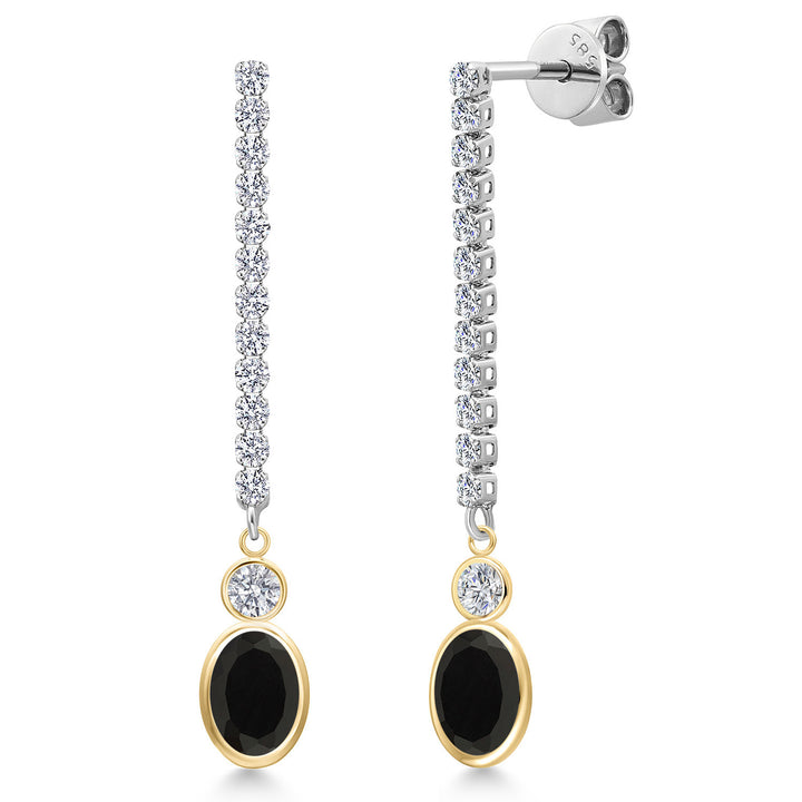 Earrings in 14K Two Tone Gold