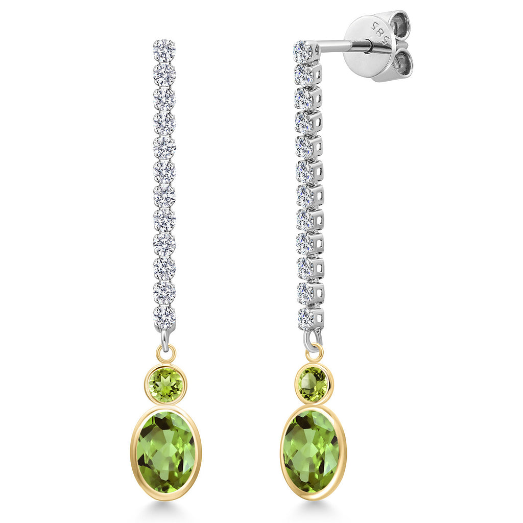 Earrings in 14K Two Tone Gold
