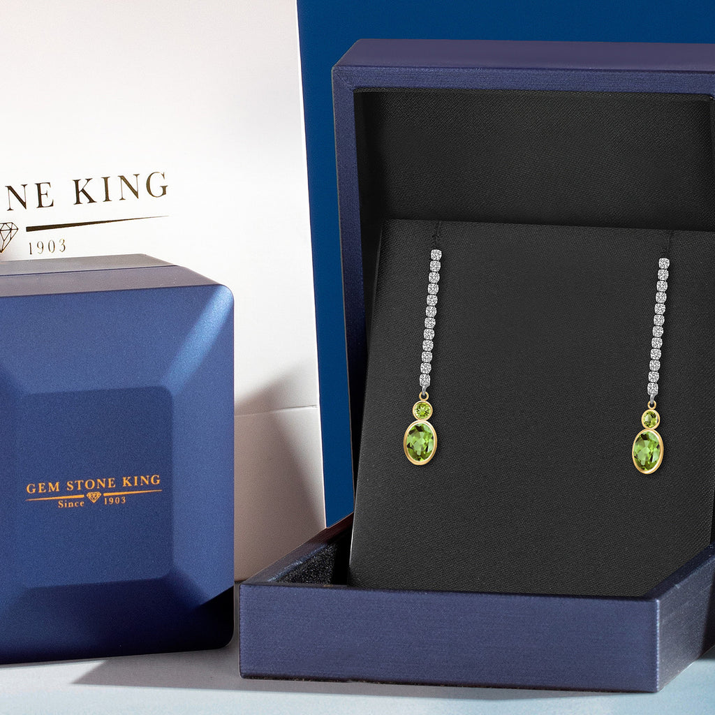 Earrings in 14K Two Tone Gold