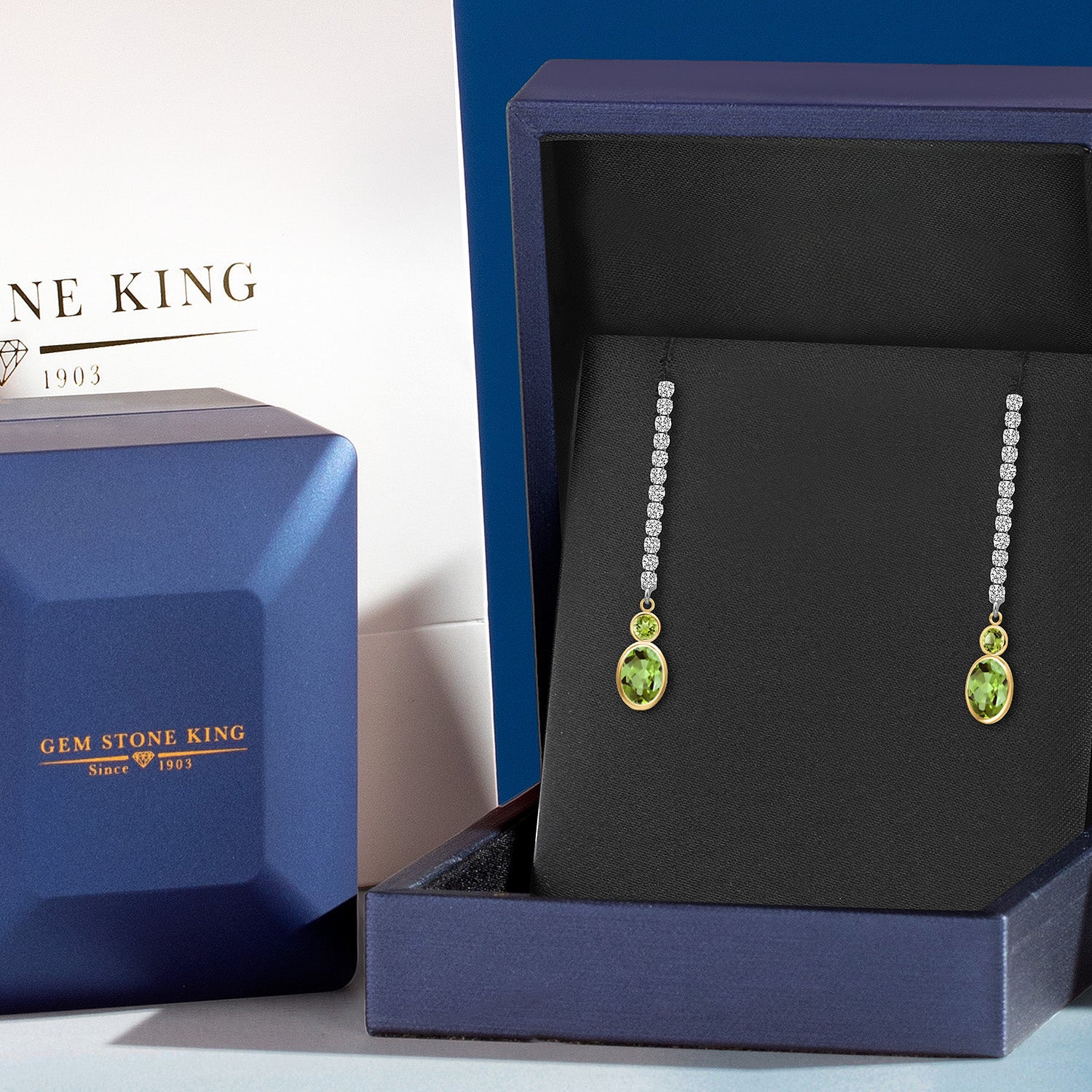 Earrings in 14K Two Tone Gold