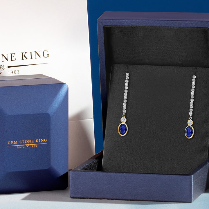 Earrings in 14K Two Tone Gold