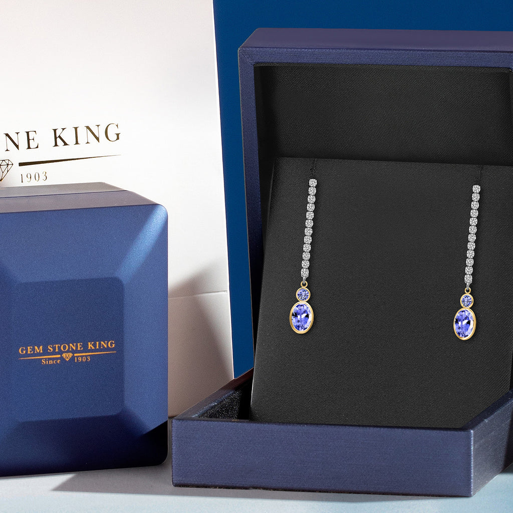 Earrings in 14K Two Tone Gold