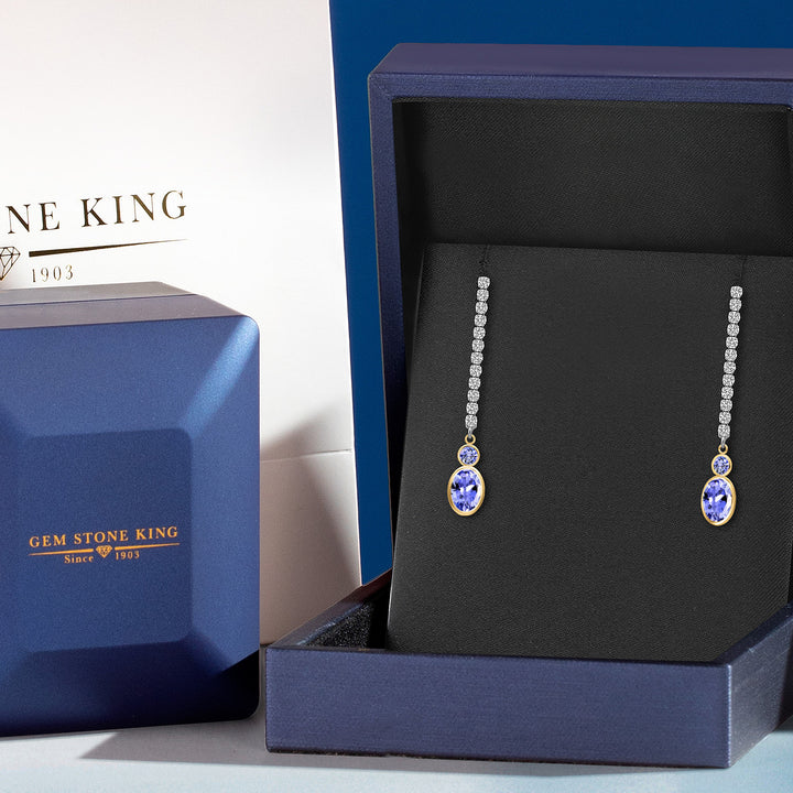 Earrings in 14K Two Tone Gold