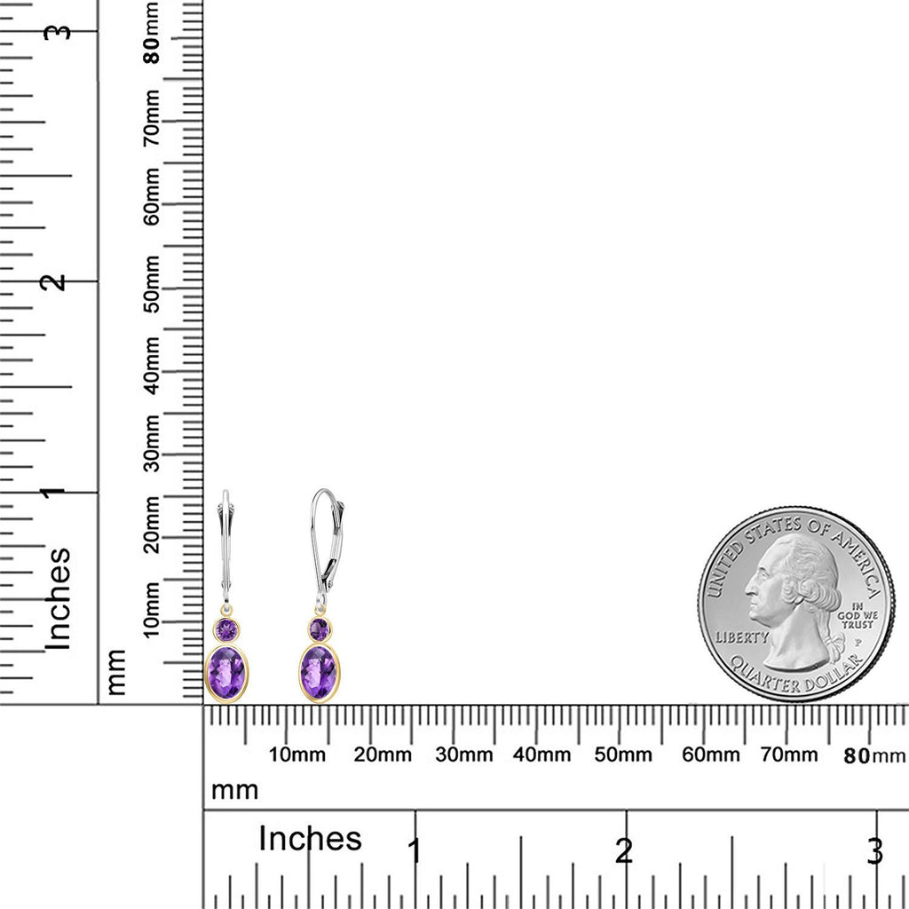 Earrings in 14K Two Tone Gold