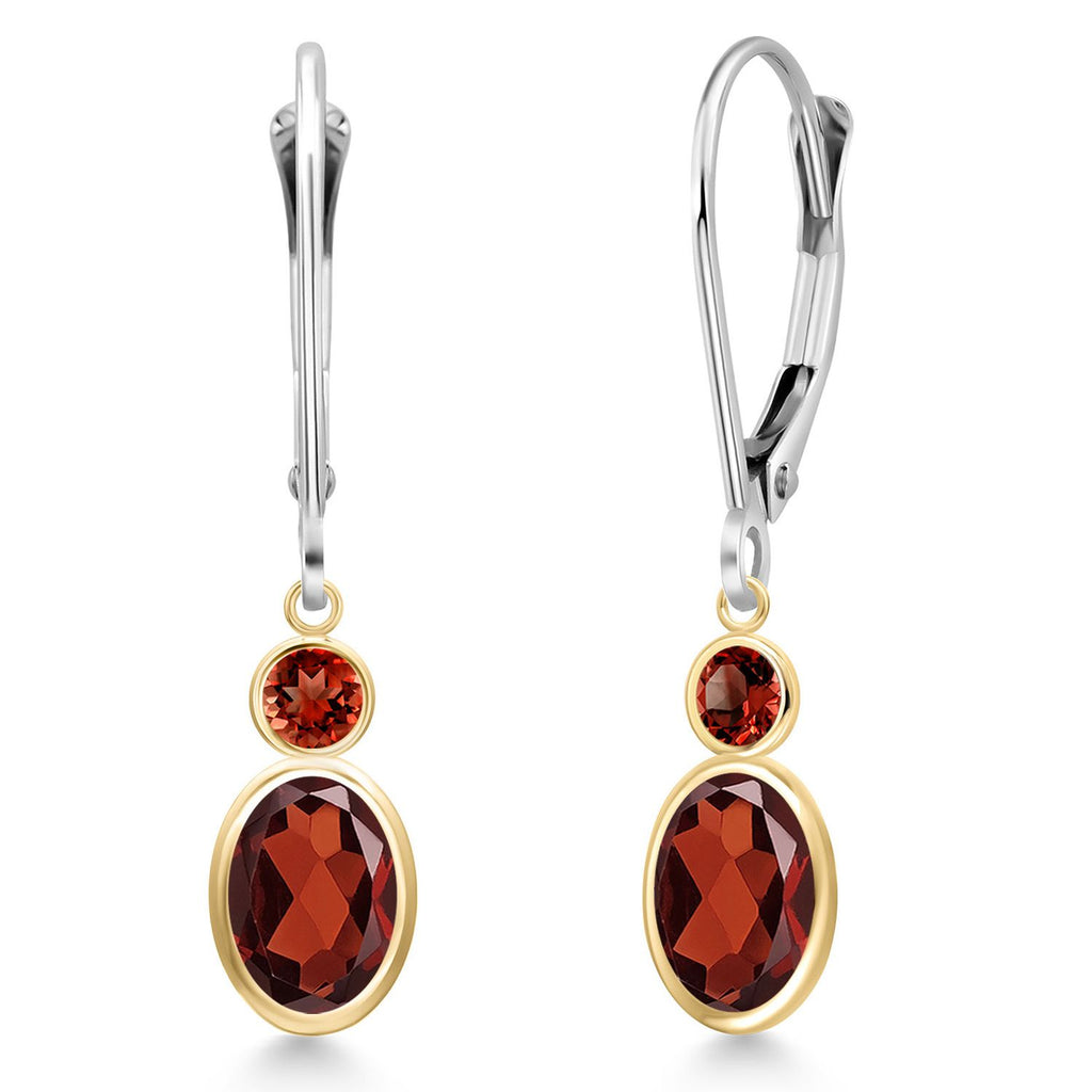 Earrings in 14K Two Tone Gold