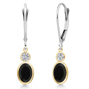 Earrings in 14K Two Tone Gold