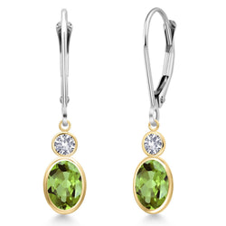 Earrings in 14K Two Tone Gold