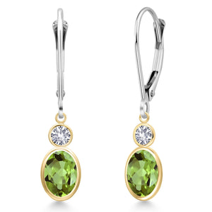 Earrings in 14K Two Tone Gold
