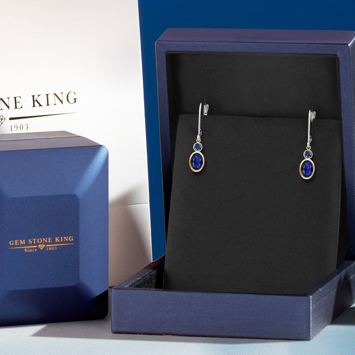 Earrings in 14K Two Tone Gold